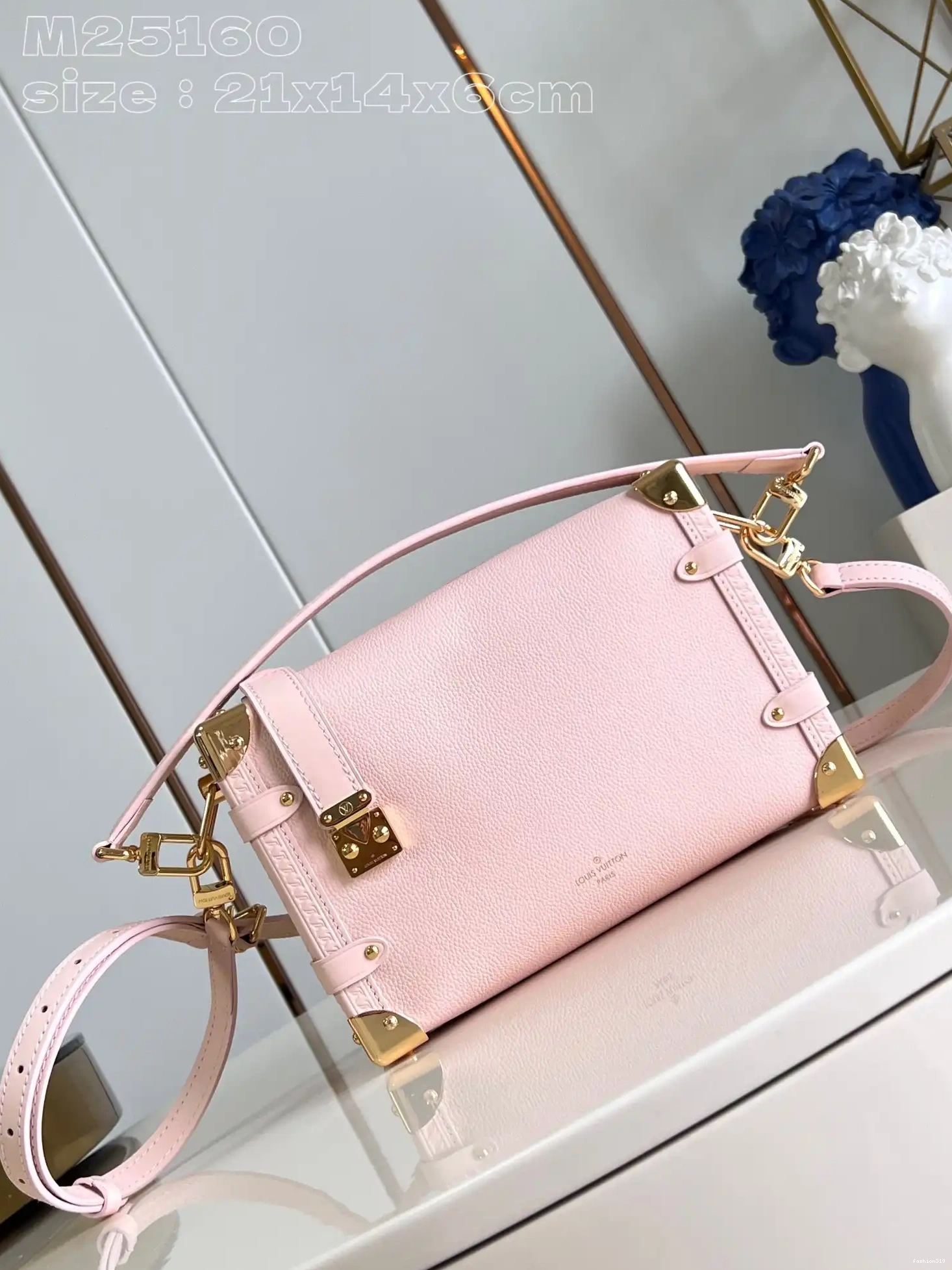 Side LOUIS Trunk PM-21*14*6CM VUITTON 0420